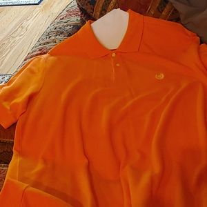 Chaps Orange collard shirt size L